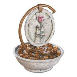 Cross and Serenity Prayer Fountain