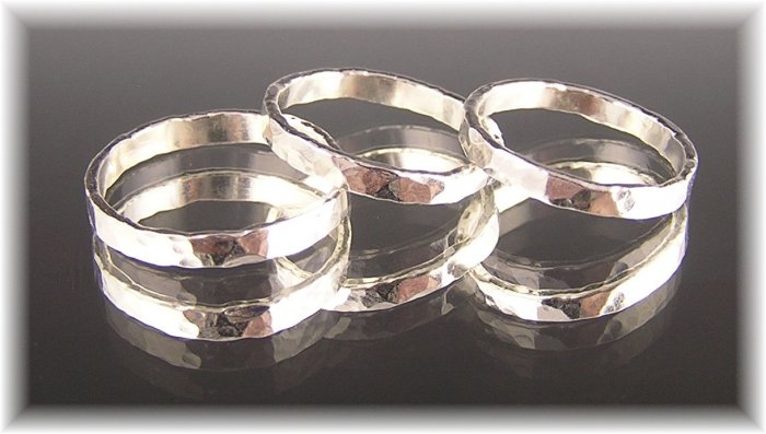 Fine Silver Band Rings