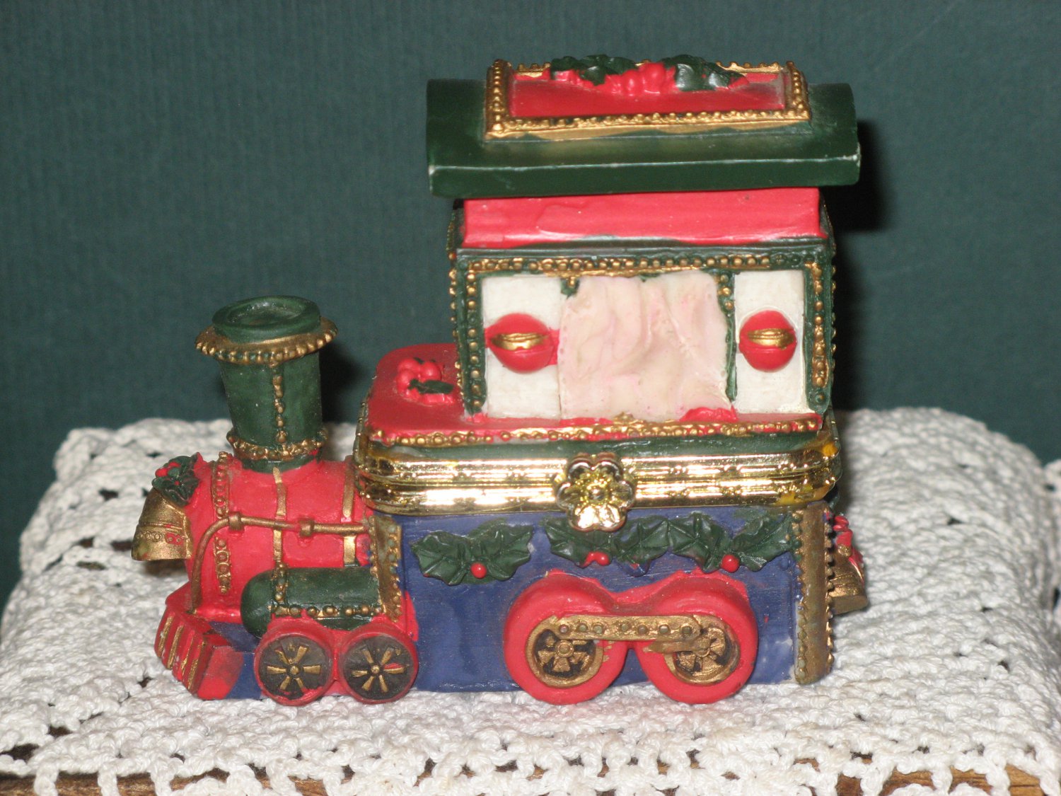 Christmas Train Trinket Box