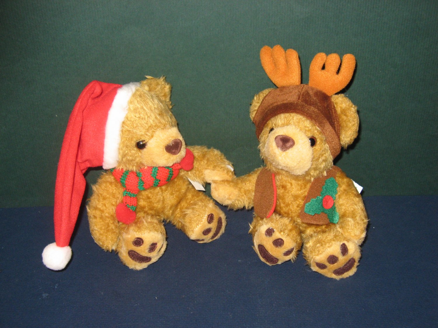 Two Cute Christmas Bears New