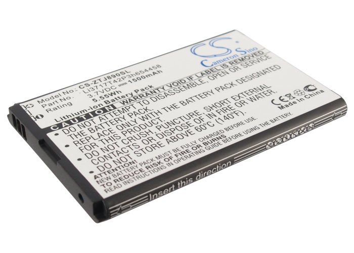 1500mAh Battery For ZTE Authentic, Verizon Jetpack 890L, Jetpack 890L 4G LTE