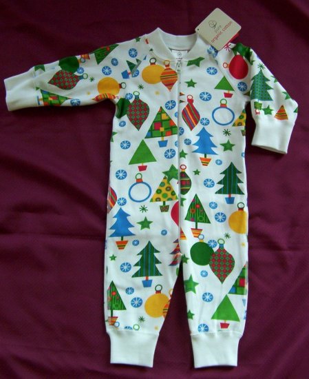 NWT Hanna Andersson Christmas ZIPPERS size 60 2-6 mos.
