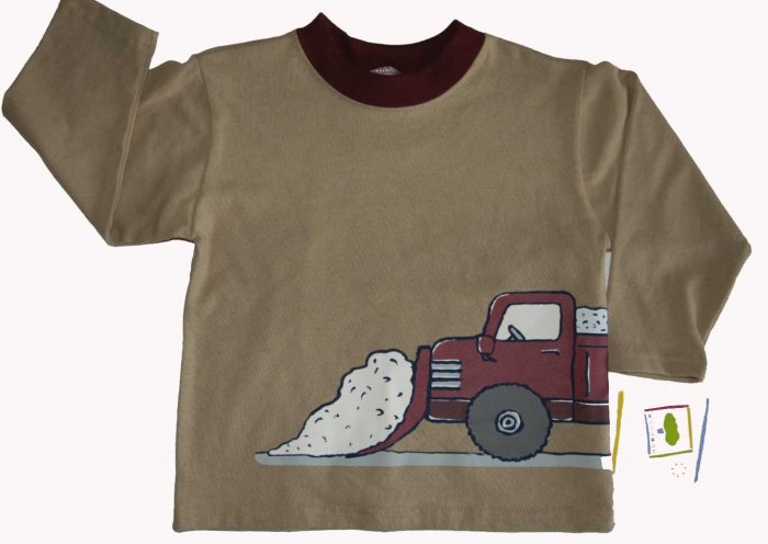 NWT Boys MULBERRIBUSH Tee Shirt Top Snow Plow Truck 2T