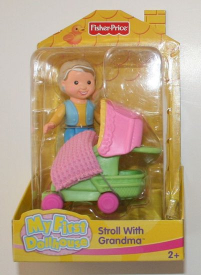 My First Dollhouse Grandma Stroller New