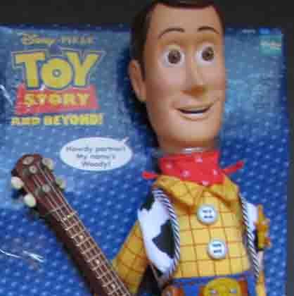 Toy Story Woody Pull String Talking Doll Guitar Hat New Disney