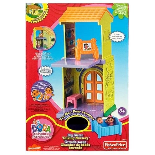 Dora the Explorer Talking House Nursery Add On Twins Crib