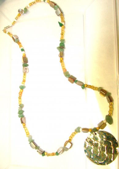 Necklace with Mop Shell Pendant