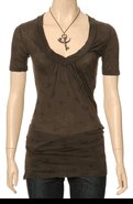 Saint Grace Elsa Top, chocolate, M