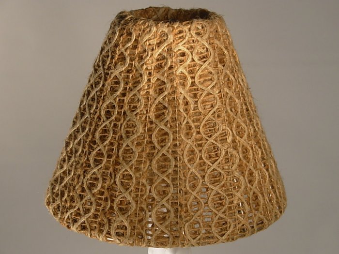 4" Two Tone String - Clip On Chandelier Lamp Shade