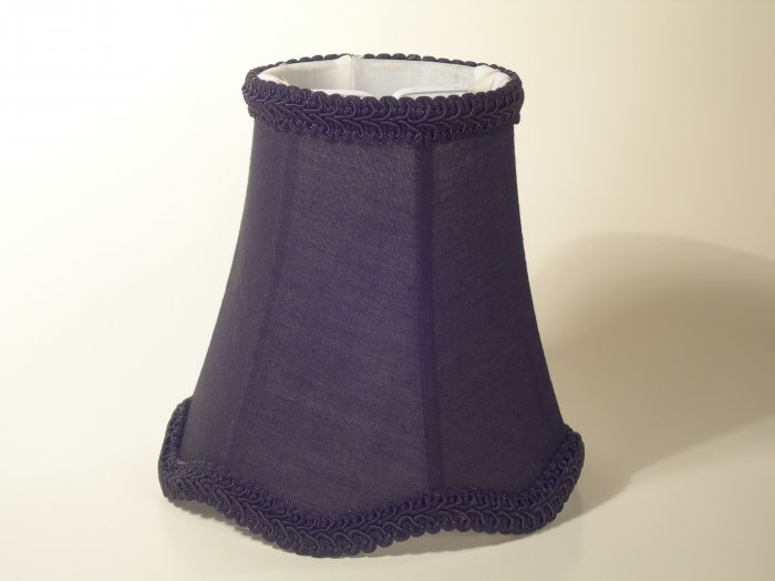 Lot of 50 - 4" Black Silk - Bell Chandelier Shade w/ Scalloped Edge
