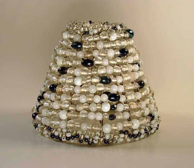 5" Multi Color Beaded - Clip on - Chandelier Lamp Shade