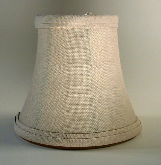 5" Natural Linen - Bell Chandelier Shade