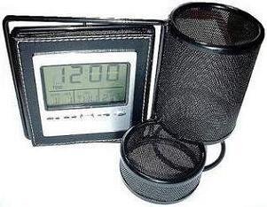 PORTALAPICEROS / RETRATO CON RELOJ ALARMA