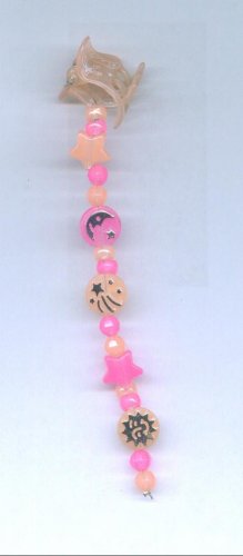 Hand beaded glow in the dark hair clip