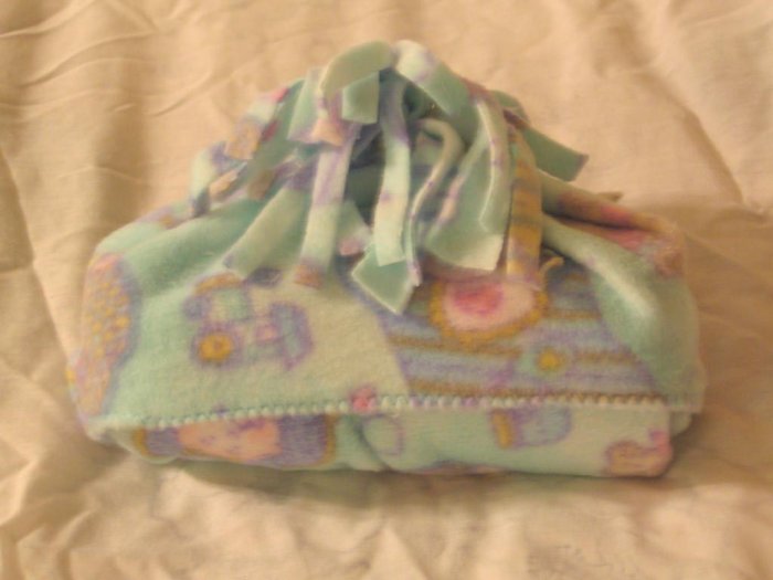 Unique Fleece Baby Wrap Blanket Baby and Bears pattern