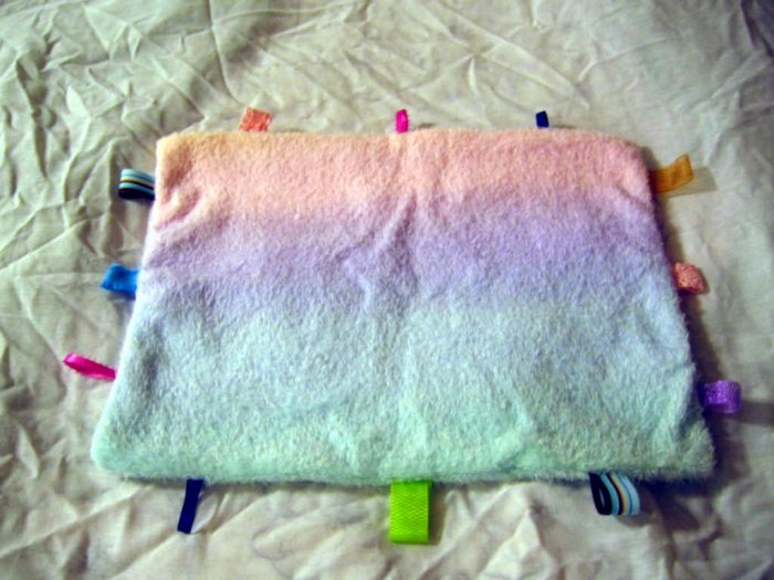 Baby Blanket Taggie Ribbon Tagalong Pastel Blankie