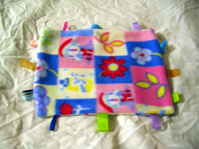 Baby Blanket Taggie Ribbon Tagalong Flower Blankie