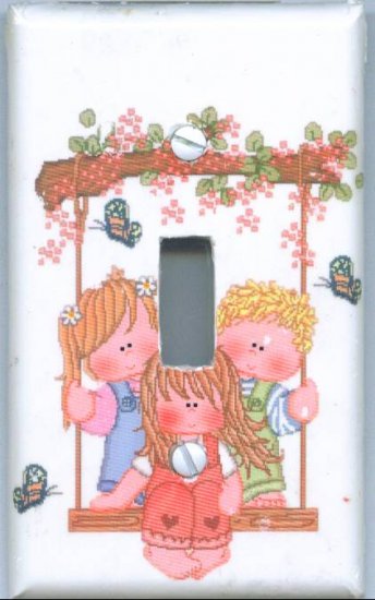 Children Swinging Light Switch Cover