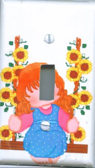 Little Girl Swinging Light Switch Cover