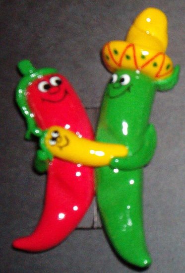 Red/Green Chile Family w/Yellow Baby