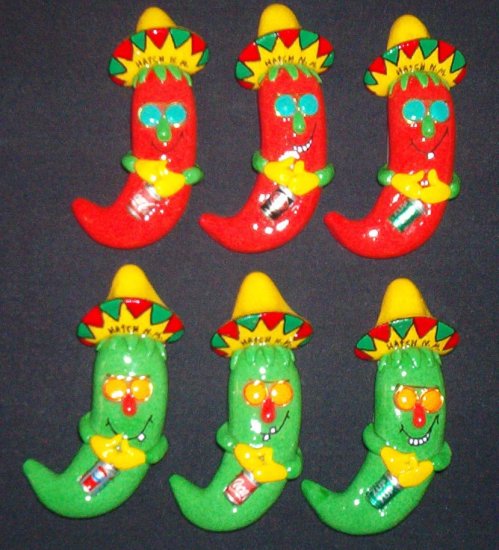 Red/Green Chile Party Guys w/Soda Cans