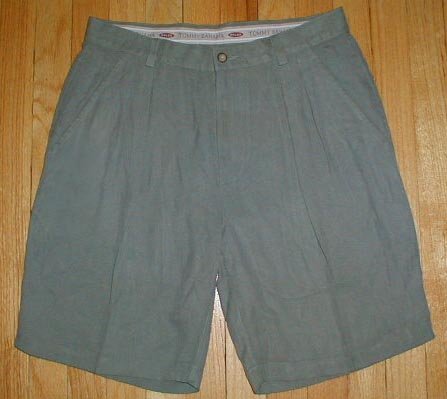 TOMMY BAHAMA 100% Silk Shorts Mens Sz 32 with TB LOGO --MAKE AN OFFER!!