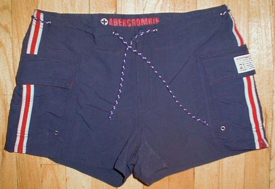 ABERCROMBIE A&F Cargo Board Swim Shorts Womens Sz M Medium --MAKE AN OFFER!!