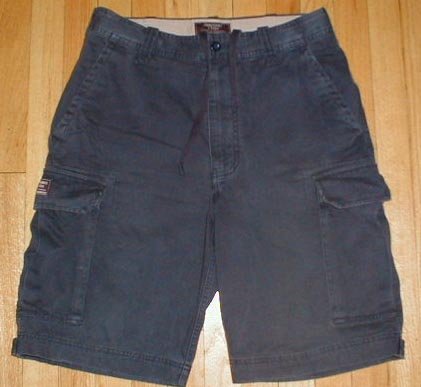 ABERCROMBIE & FITCH A&F Navy Cargo Shorts Mens Sz 31 32 --Make me an offer!!