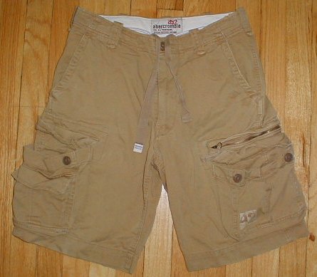 ABERCROMBIE Khaki Cargo Shorts Boys Sz 14 --Make me an offer!!