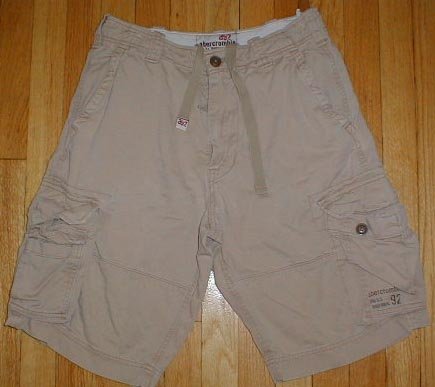 ABERCROMBIE Khaki Cargo Shorts Boys Sz 14 16 --Make me an offer!!