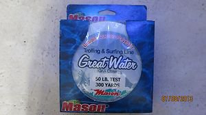 Mason Great Water Dacron Line 50 Lb.Test / 300 Yds Trolling & Surfing Line Braid