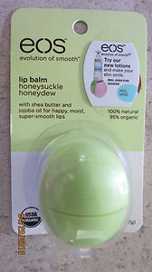 EOS lip balm honeysuckle honeydew .25 oz (7g) with shea butter and jojoba oil NE