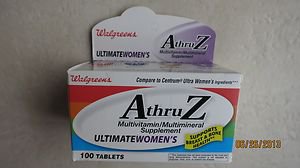 Walgreens A thru Z Ultimate Women's Multivitamin supplement 100 tablets Women NE