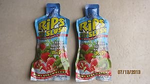 TWO Cool Tropics Rips Slush 100% juice KIWI STRAWBERRY flavor 4 fl oz pouches