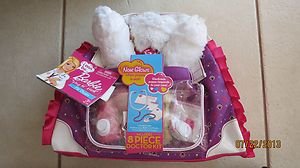 Barbie Hug N Heal Pet Doctor Kit - White and Brown ! ( 8 pieces ) NEW Gift toy