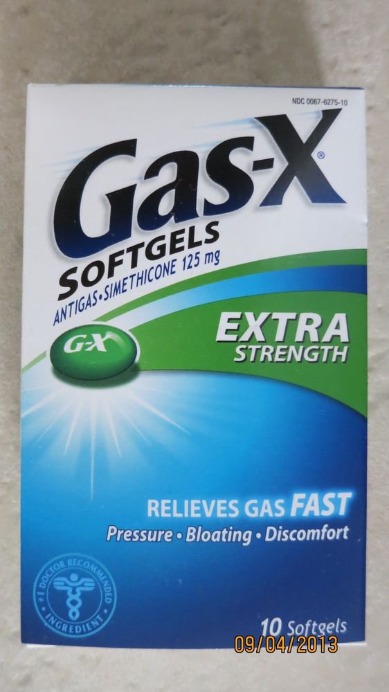 GasX softgels antigas + Simethicone 125 mg EXTRA STRENGTH 10 softgels