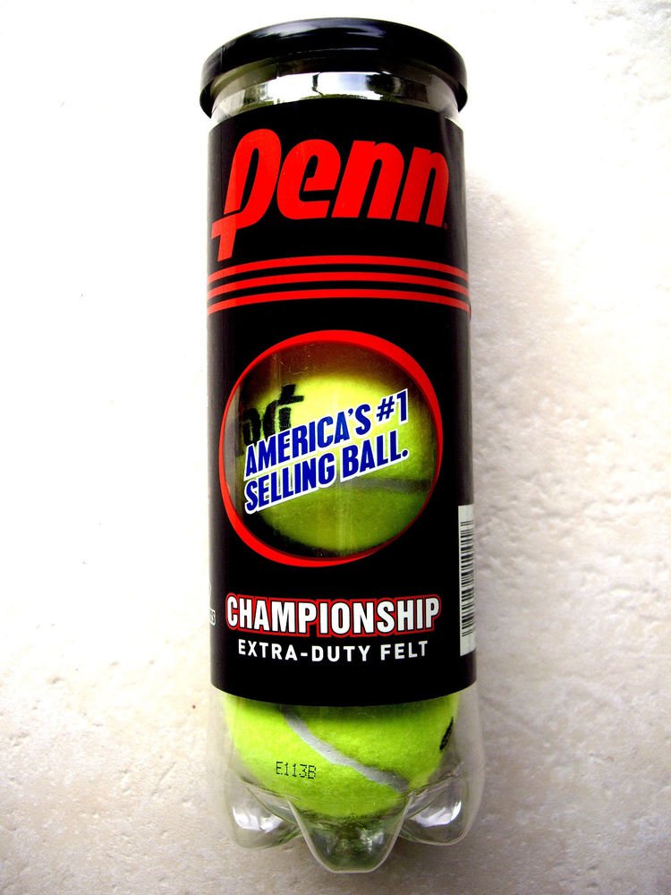 6 balls or two cans of PENN Championship EXTRA DUTY FELT tennis ball hard courts