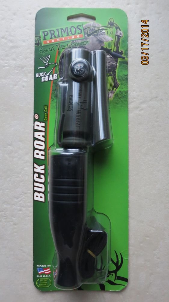 PRIMOS Hunting Buck Roar Deer Call # 750 compass challenge wheeze arm strap NEW