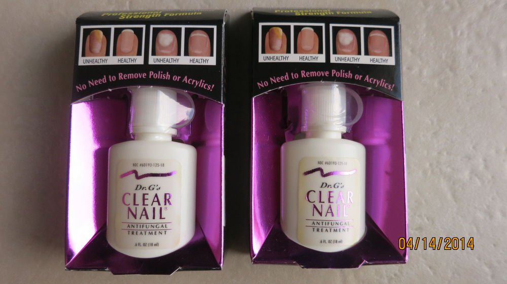 TWO Dr G's Clear nail antifungal treatment .6 fl. oz. (18ml) Kills Fungus Dr G N