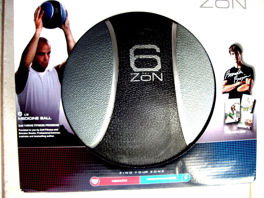 Zon 6 lb Medicine ball Textured Latex rubber surface for solid grip Easy to hand