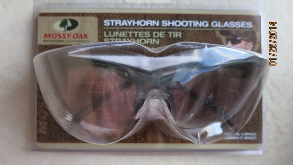 MOSSY OAK Strayhorn SHOOTING GLASSES Charcoal & Bronze Hunting MO-SGBB Lunettes