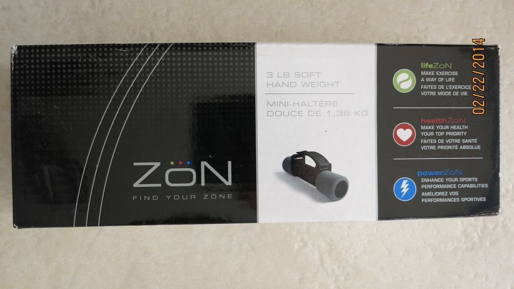 ZON SOFT HAND WEIGHT 3 LB exercise dumbbell workout yoga fitness ex/sdb3 NEW wei