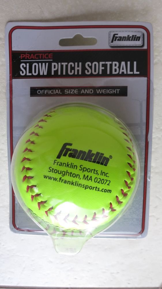 Franklin Practice Slow pitch softball Official Size and Weight 10981 Synthetic c