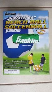 Franklin JUMBO beach ball Soccerball 16 " GREEN color soccer ball play 3704 NEW