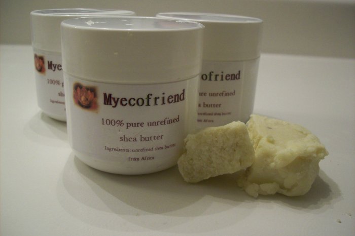 Unrefined Shea Butter from Ghana- Vanilla Mint (2oz)