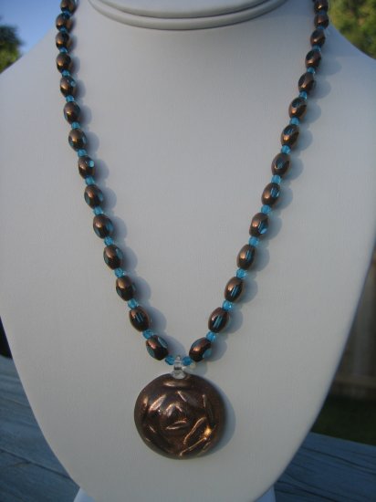 Copper Rose with Teal