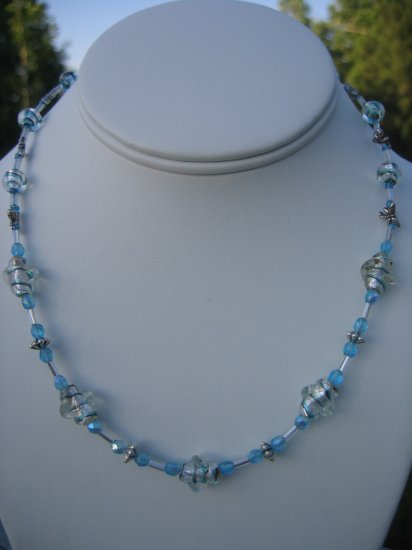 Turquoise, Black and Silver Swirl Twists with Dragonfly and Flower accents