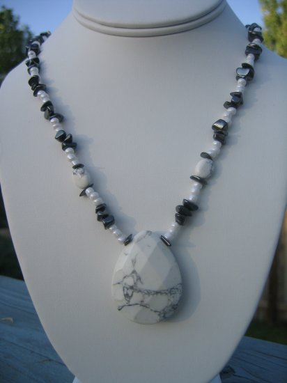 Howlite and Hematite