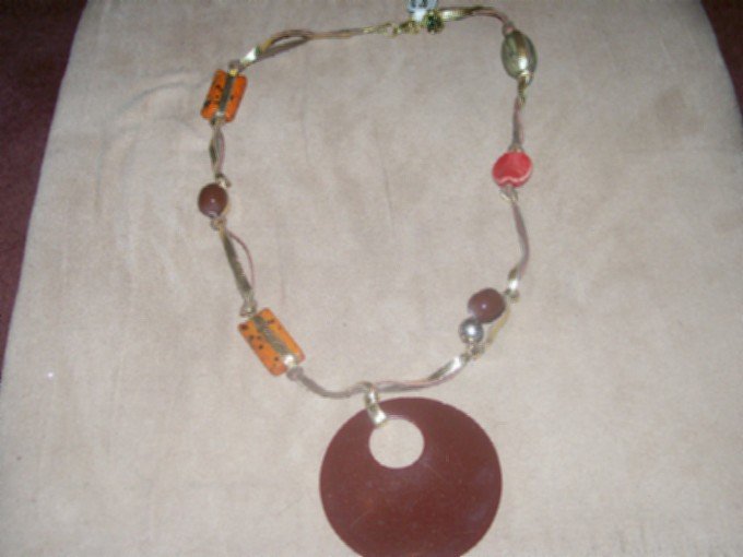 Cherry Wood Necklace