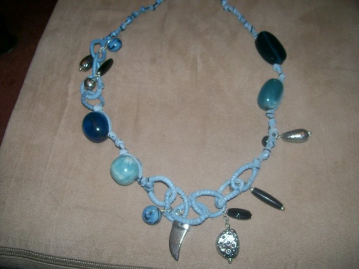 Ocean Blue Stone Necklace
